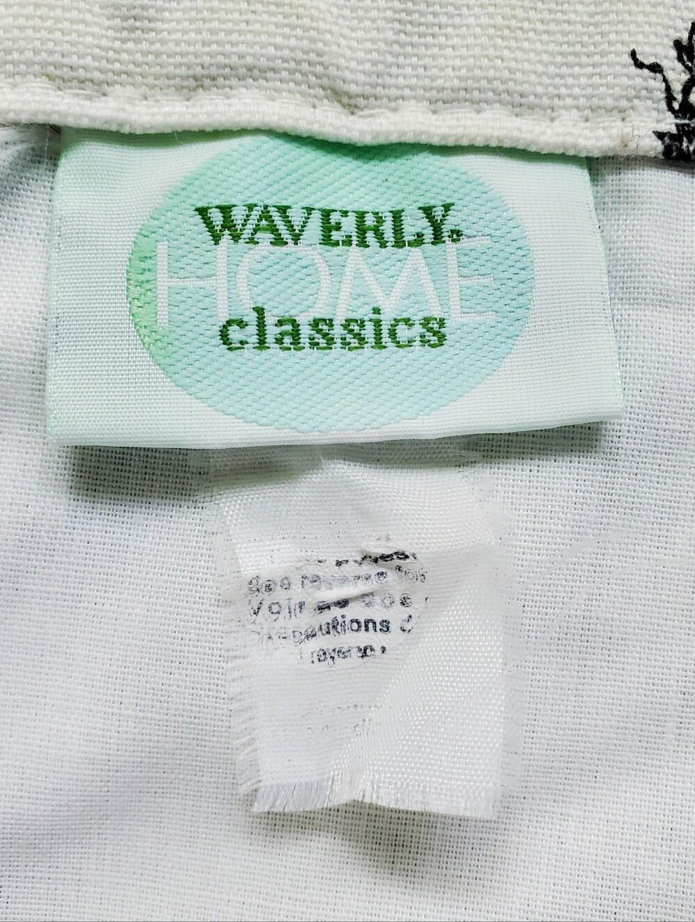 WAVERLY Toile Print Ascot Valance "Country Life" Set of Three 52" x 22" Cotton - Picture 6 of 6